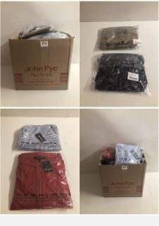 BOX OF PREMIUM CLOTHING ITEMS IN VARIOUS SIZES & DESIGNS