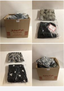 BOX OF PREMIUM CLOTHING ITEMS IN VARIOUS SIZES & DESIGNS