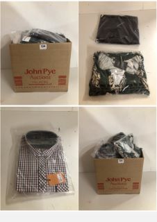 BOX OF PREMIUM CLOTHING ITEMS IN VARIOUS SIZES & DESIGNS