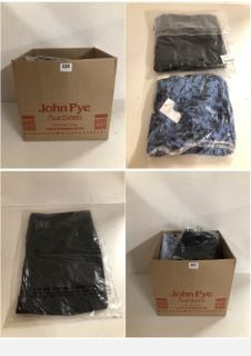 BOX OF PREMIUM CLOTHING ITEMS IN VARIOUS SIZES & DESIGNS