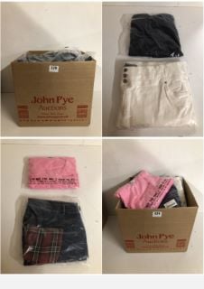 BOX OF PREMIUM CLOTHING ITEMS IN VARIOUS SIZES & DESIGNS