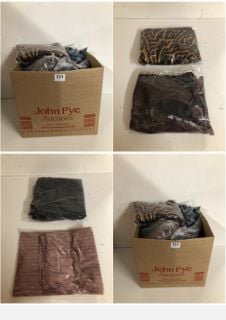 BOX OF PREMIUM CLOTHING ITEMS IN VARIOUS SIZES & DESIGNS