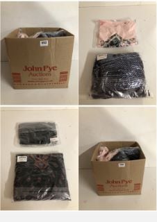 BOX OF PREMIUM CLOTHING ITEMS IN VARIOUS SIZES & DESIGNS