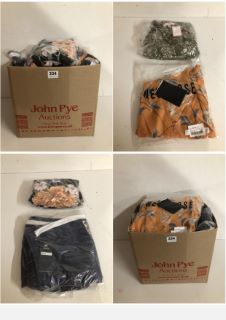 BOX OF PREMIUM CLOTHING ITEMS IN VARIOUS SIZES & DESIGNS