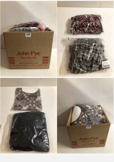 BOX OF PREMIUM CLOTHING ITEMS IN VARIOUS SIZES & DESIGNS