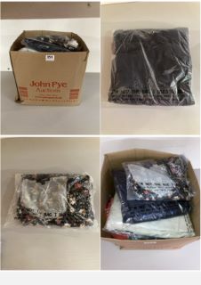 BOX OF PREMIUM CLOTHING ITEMS IN VARIOUS SIZES & DESIGNS