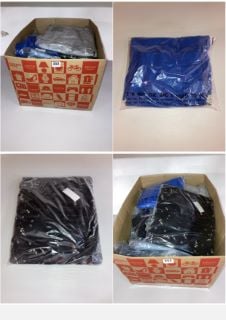 BOX OF PREMIUM CLOTHING ITEMS IN VARIOUS SIZES & DESIGNS