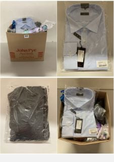 BOX OF PREMIUM CLOTHING ITEMS IN VARIOUS SIZES & DESIGNS