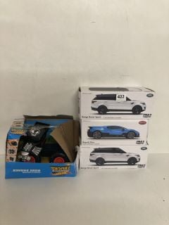 4 X ITEMS TO INCLUDE HOT WHEELS MONSTER TRUCKS BONE SHAKER