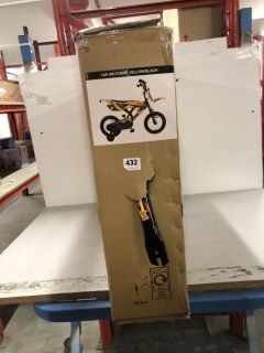 14 INCH MOTORBIKE YELLOW/BLACK