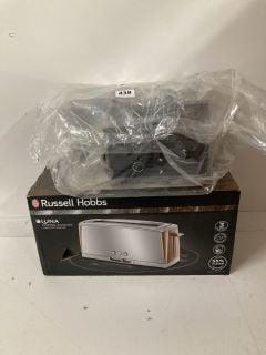 2 X ITEMS TO INCLUDE RUSSELL HOBBS LUNA LONG SLOT TOASTER