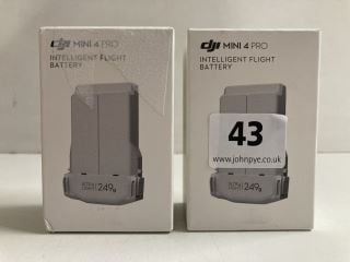 2 X DJI MINI 4 PRO INTELLIGENT FLIGHT BATTERY