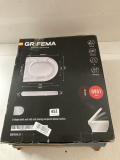 3 X ITEMS TO INCLUDE GRIFEMA D SHAPE TOILET SEAT