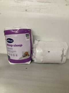 2 X ITEMS TO INCLUDES SILENTNIGHT DEEP SLEEP DUVET