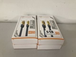 4 X USB A TO LIGHTNING TYPE-C TO LIGHTNING TYPE C FAST CHARGING CABLES