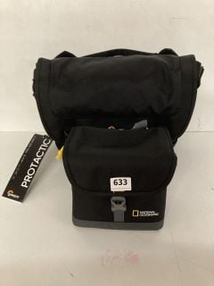 2 X ITEMS TO INCLUDE NATIONAL GEOGRAPHIC CAMERA BAG