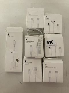 QTY OF APPLE ITEMS TO INCLUDE EARPODS USB-C