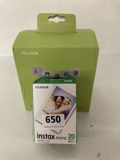 2 X FUJIFILM ITEMS TO INCLUDE INSTAX MINI INSTANT FILM 20SHEETS