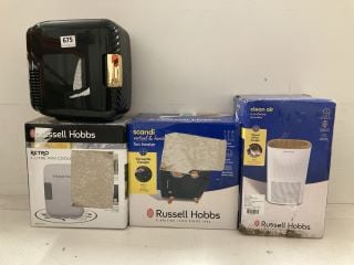 4 X ITEMS TO INCLUDE RUSSELL HOBBS RETRO 4L MINI COOLER