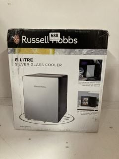 RUSSELL HOBBS 8L SILVER GLASS COOLER