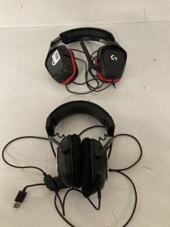 2 X GAMING HEADSETS TO INCLUDE LOGITECH