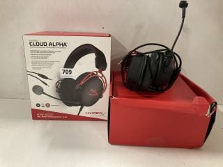 3 X GAMING HEADSETS TO INCLUDE HYPER X CLOUD ALPHA