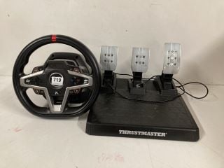 THRUSTMASTER RACING STEERING WHEEL & PEDALS