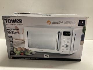 TOWER WHITE 800W DIGITAL MICROWAVE