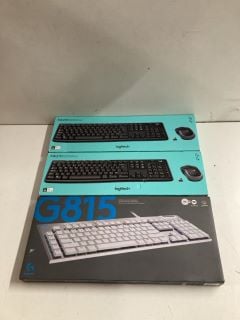 3 X KEYBOARD TO INCLUDE LOGITECH MK270 KEYBOARD