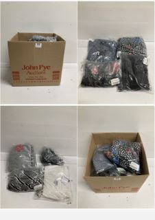 BOX OF PREMIUM CLOTHING ITEMS IN VARIOUS SIZES & DESIGNS