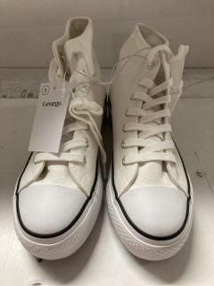 WHITE ANKLE TRAINERS UK SIZE 5