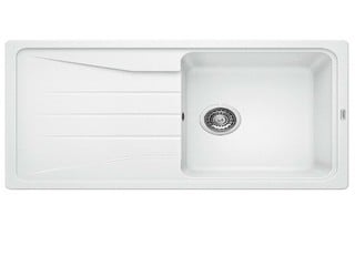 BLANCO COMPOUND ONE BOWL KITCHEN SINK AND DRAINER IN WHITE