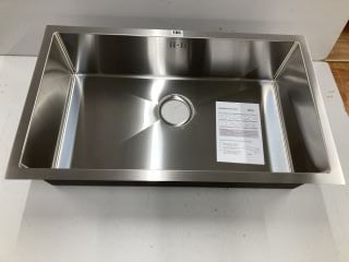 LARGE STAINLESS STEEL ONE BOWL KITCHEN SINK