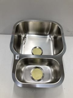 BOWL AND A HALF STAINLESS STEEL KITCHEN SINK