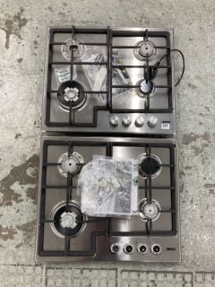 2 X ZANUSSI GAS HOBS INC MODEL ZGH66424 FOR SPARES OR REPAIR ONLY