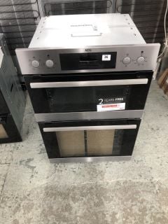 AEG DOUBLE ELECTRIC OVEN MODEL DEB331010M RRP £559