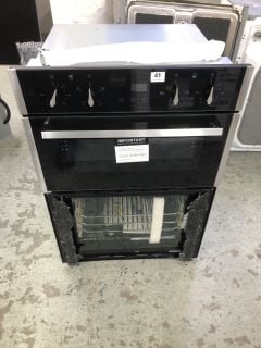 CDA DOUBLE ELECTRIC OVEN MODEL DC941SS RRP £529 (SMASHED GLASS)