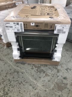 BOSCH SINGLE ELECTRIC OVEN MODEL HBG7784B1 RRP £489 (SMASHED GLASS)