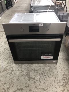 AEG SINGLE ELECTRIC OVEN MODEL BPS335061M RRP £649