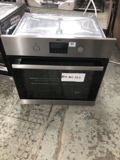 AEG SINGLE ELECTRIC OVEN MODEL BPS335061M RRP £649