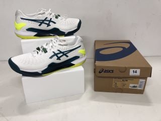 ASICS GEL-RESOLUTION 9 CLAY TRAINERS SIZE:UK7 RRP:£114