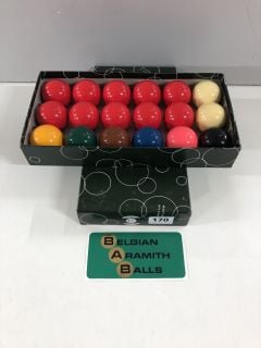 ARAMITH SNOOKER BALL SET