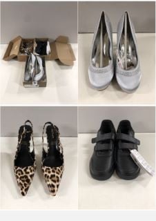 THREE PAIRS OF SHOES TO INCLUDE WOMEN'S HEELS SIZE 6