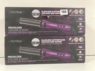 2 X PROGLOSS PERFECT FINISH CURL HAIR STYLER