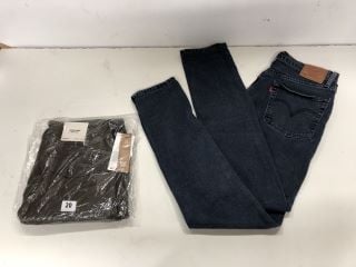 2 X CLOTHING ITEMS INC JACK & JONES PANTS STUDIO TAPERED FIT W30 L34