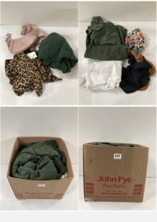 BOX OF MEN'S AND WOMEN'S UNSEALED CLOTHING