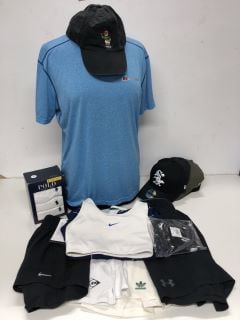 QTY OF CLOTHING ITEMS TO INC NIKE, RALPH LAUREN AND ADIDAS