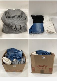 BOX OF MEN'S AND WOMEN'S UNSEALED CLOTHING