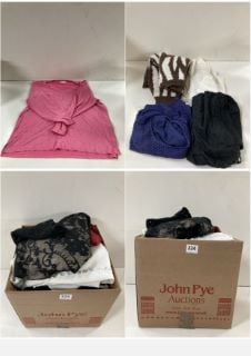 BOX OF MEN'S AND WOMEN'S UNSEALED CLOTHING