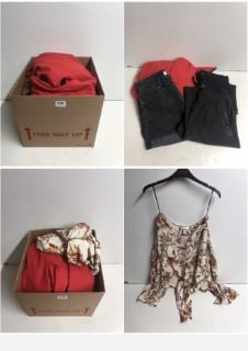 BOX OF MEN'S AND WOMEN'S UNSEALED CLOTHING